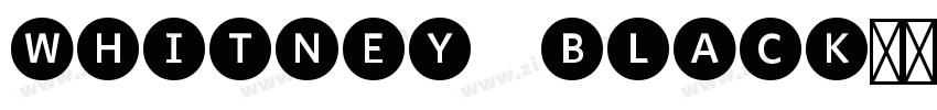 whitney black字体转换